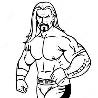 Page De Coloriage Dun Superstar Wwe Dynamique 132490 64998