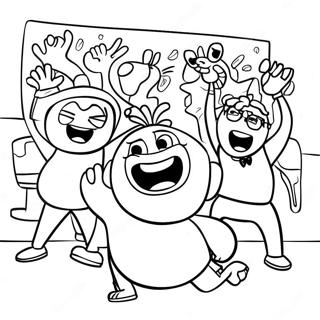 Page De Coloriage Gonoodle Dance Party 132565-65049