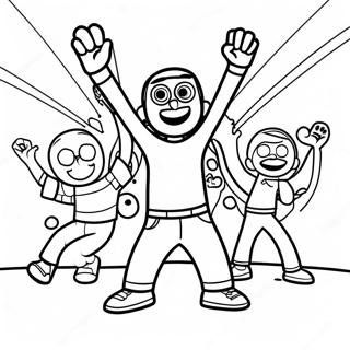 Page De Coloriage Gonoodle Dance Party 132565-65050