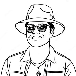 Bruno Mars Pages À Colorier