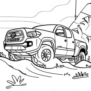Page A Colorier Toyota Tacoma Tout Terrain 132745-65192