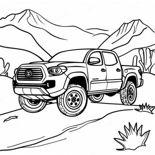 Page A Colorier Toyota Tacoma Dans Les Montagnes 132747-65199