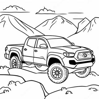 Page A Colorier Toyota Tacoma Dans Les Montagnes 132747-65200