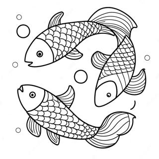 Page A Colorier Poisson Koi Colore Nageant 132771-65209