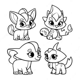 Page De Coloriage De Personnages Mignons Danimal Jam 132899-65310