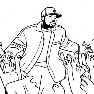 Page De Coloriage Artiste Hip Hop En Concert 133030 65419