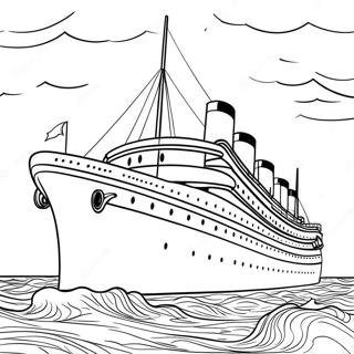 Page De Coloriage Liner Oceanique Britannique Detaile 133055-65436