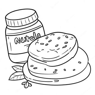 Page De Coloriage Nutella Et Pain 133081 65454