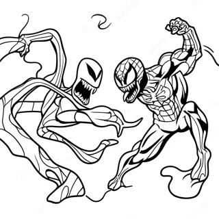 Page A Colorier De La Bataille Entre Venom Et Carnage 13323 2914