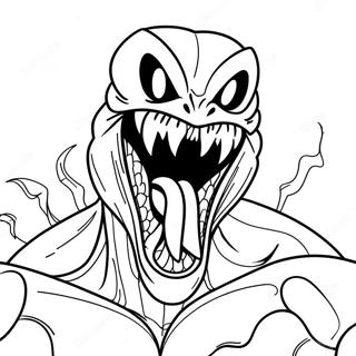 Page A Colorier De Venom Avec Des Dents Acerees 13325 2923