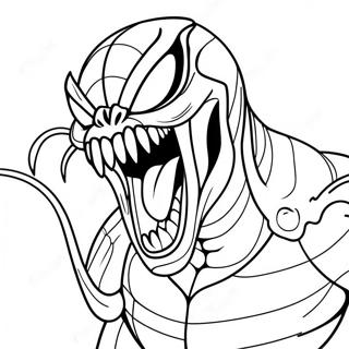 Page A Colorier De Venom Avec Des Dents Acerees 13325 2924