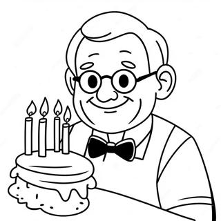 Joyeux Anniversaire Papi Pages À Colorier