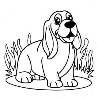 Basset Hound Pages À Colorier