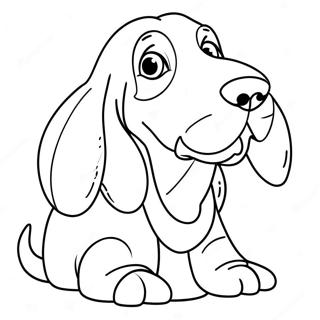 Page De Coloriage Basset Hound 133386-65682