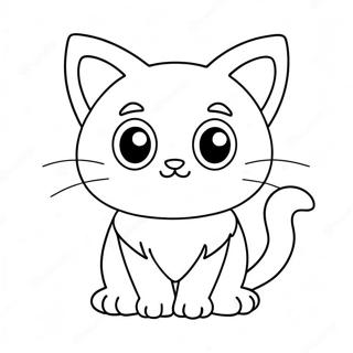 Page De Coloriage Dun Adorable Chat Kawaii Avec De Grands Yeux 133439-65726