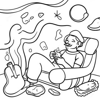 Page De Coloriage Dune Scene De Stoner Detendue 133467 65753