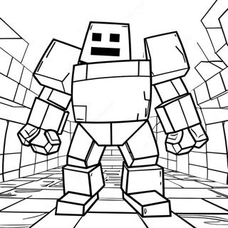 Page De Coloriage Du Golem De Fer Minecraft 133593-65841