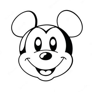 Page De Coloriage Du Visage De Mickey Mouse 133619-65863