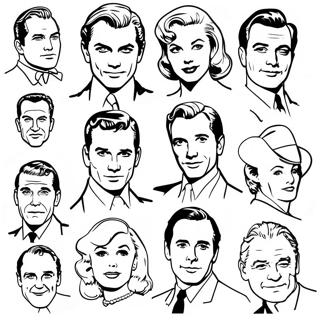 Page De Coloriage Des Stars Classiques Dhollywood 133750-65965