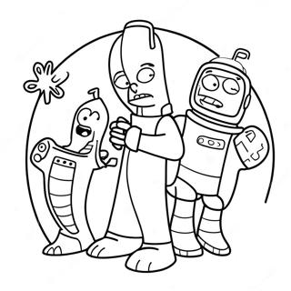 Futurama Pages À Colorier