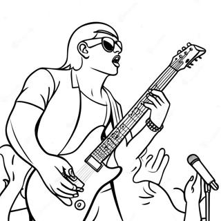 Page De Coloriage De Rockstar Electrique En Performance Sur Scene 133905-66086