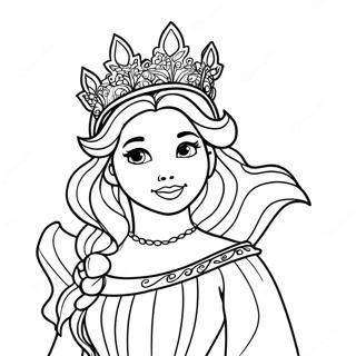 Princesse Des Neiges Pages À Colorier