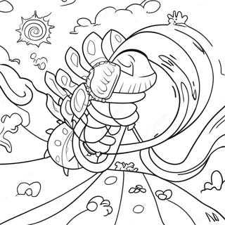 Page De Coloriage De Laventure Coloree Des Tournants Et Virages Vbs 134339-66426