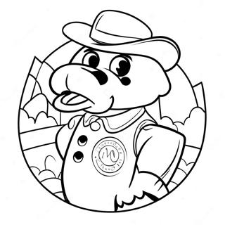 Page De Coloriage De La Mascotte Des Denver Nuggets 134417 66490