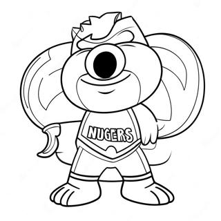 Page De Coloriage De La Mascotte Des Denver Nuggets 134417 66491