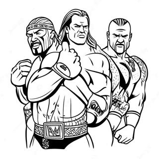 Page De Coloriage Des Superstars Wwe En Action 134570-66605