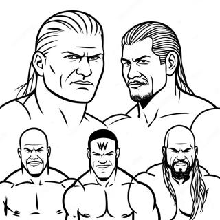 Page De Coloriage Des Superstars Wwe En Action 134570-66606