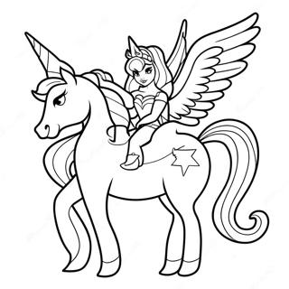 Page De Coloriage De She Ra Avec Un Unicorn 134597-66629