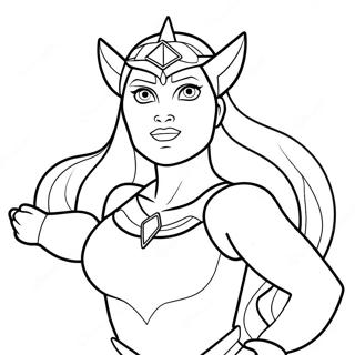 Page De Coloriage De She Ra Se Transformant 134599-66638