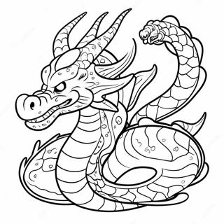 Page De Coloriage De Shenron Puissant Avec Des Yeux Brillants 134780-66777