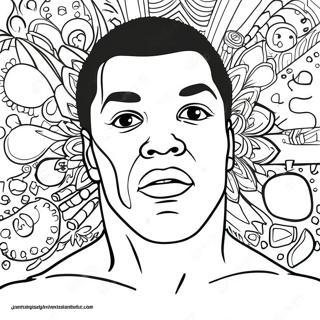 Page De Coloriage De Muhammad Ali 134827-66802