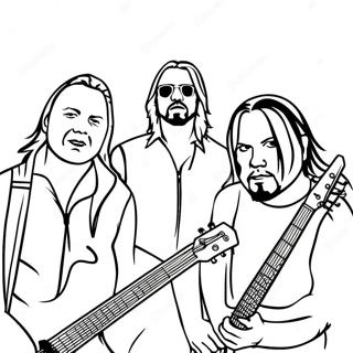 Page De Coloriage Des Membres Du Groupe Metallica 134880-66847