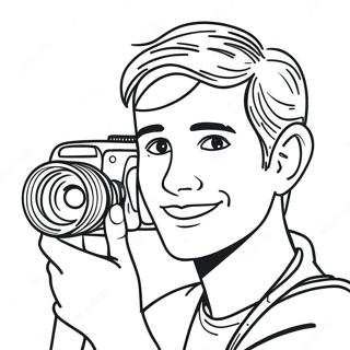 Page A Colorier Youtuber Avec Camera 134958-66913