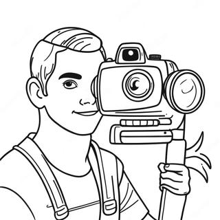 Page A Colorier Youtuber Avec Camera 134958-66915