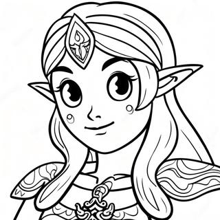 Zelda Larmes Du Royaume Pages À Colorier