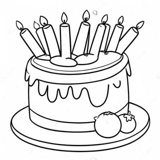 Page De Coloriage Amusante De Gateau Danniversaire De 8 Ans 135239-67132
