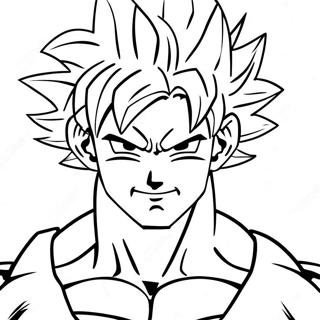 Page De Coloriage De Goku Super Saiyan 4 135390-67242