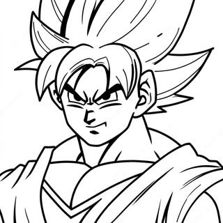 Page De Coloriage De Goku Super Saiyan 4 135390-67243