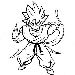 Page De Coloriage De Goku Super Saiyan 4 En Pose Daction 135391-67246