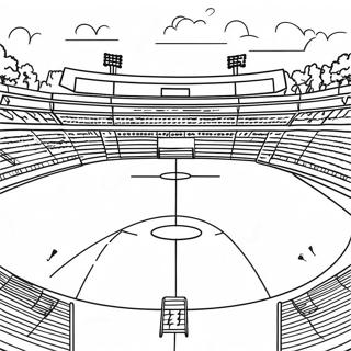 Terrain De Football Pages À Colorier