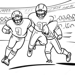 Joueurs De Football Animes En Action Page De Coloriage 135419-67277