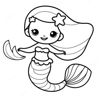 Page De Coloriage Sirene Mignonne 135491-67323