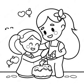 Page De Coloriage De Doux Moments Avec Ma Fille 135596 67407