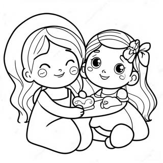 Page De Coloriage De Doux Moments Avec Ma Fille 135596 67408