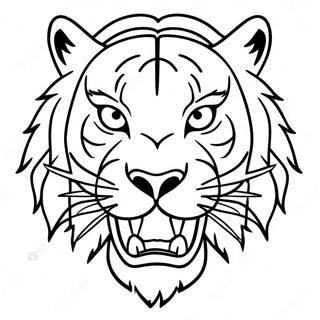 Page De Coloriage De Tigre A Dents De Sabre 135621-67423