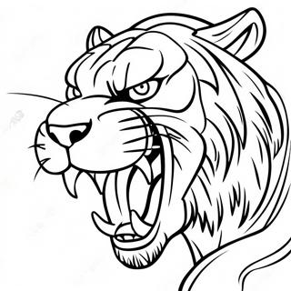 Page De Coloriage De Tigre A Dents De Sabre Feroce 135622-67426